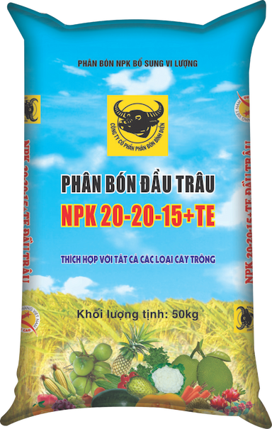 NPK ĐẦU TRÂU 20-20-15+TE