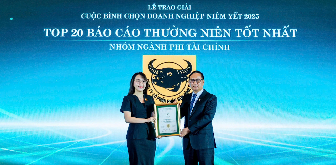 Bình Điền vào Top 20 Doanh nghiệp có Báo cáo Thường niên tốt nhất – nhóm ngành phi tài chính năm 2025.