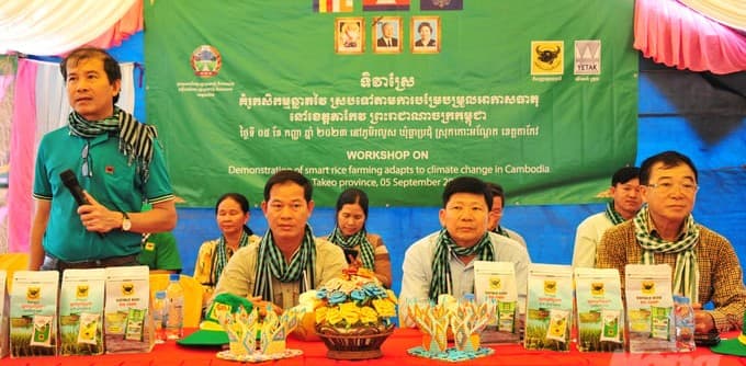 Bình Điền giúp nông dân Campuchia tăng năng suất lúa thêm 1 tấn/ha