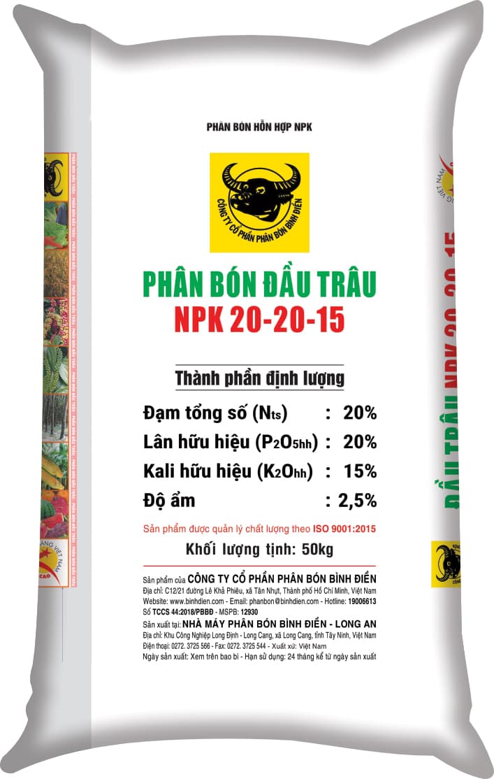 NPK ĐẦU TRÂU 20-20-15