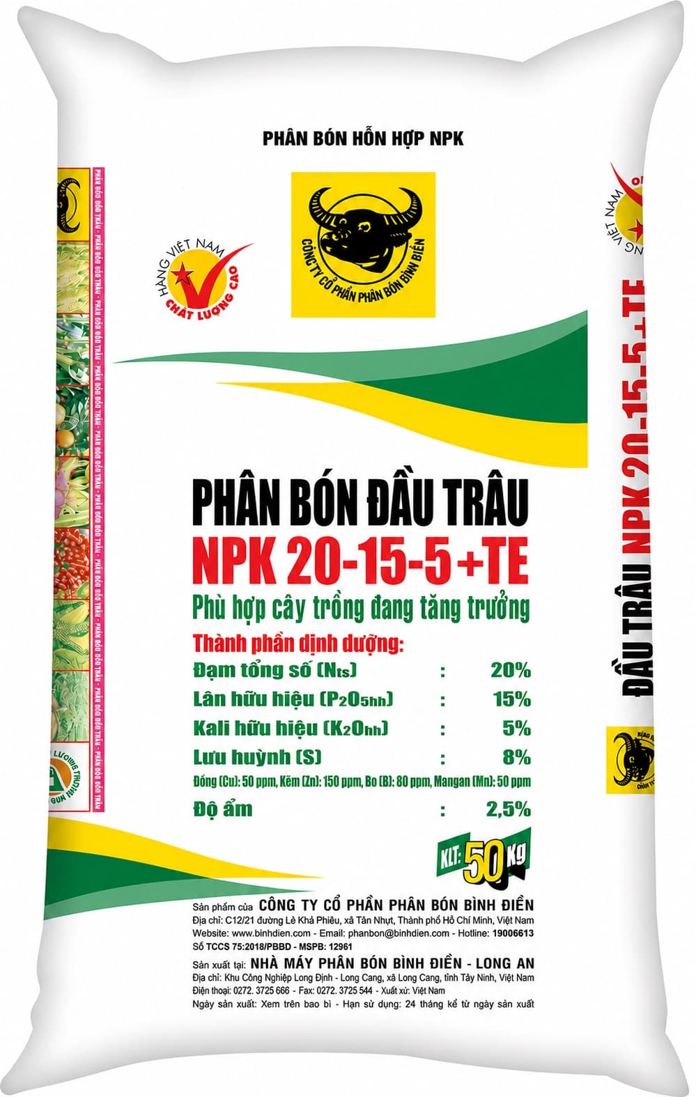 NPK ĐẦU TRÂU 20-15-5 +TE