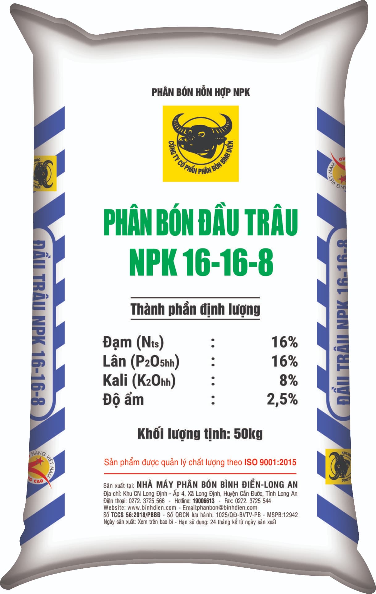 NPK ĐẦU TRÂU 16-16-8
