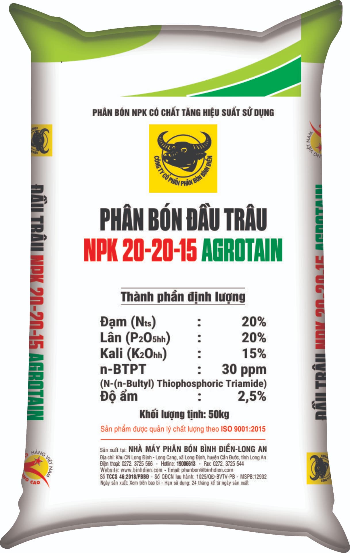 ĐẦU TRÂU 20-20-15 AGROTAIN