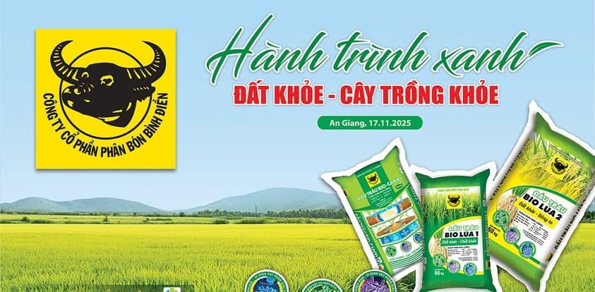 🚜 CÙNG BÌNH ĐIỀN KHỞI ĐỘNG “HÀNH TRÌNH XANH – ĐẤT KHỎE, CÂY TRỒNG KHỎE”!