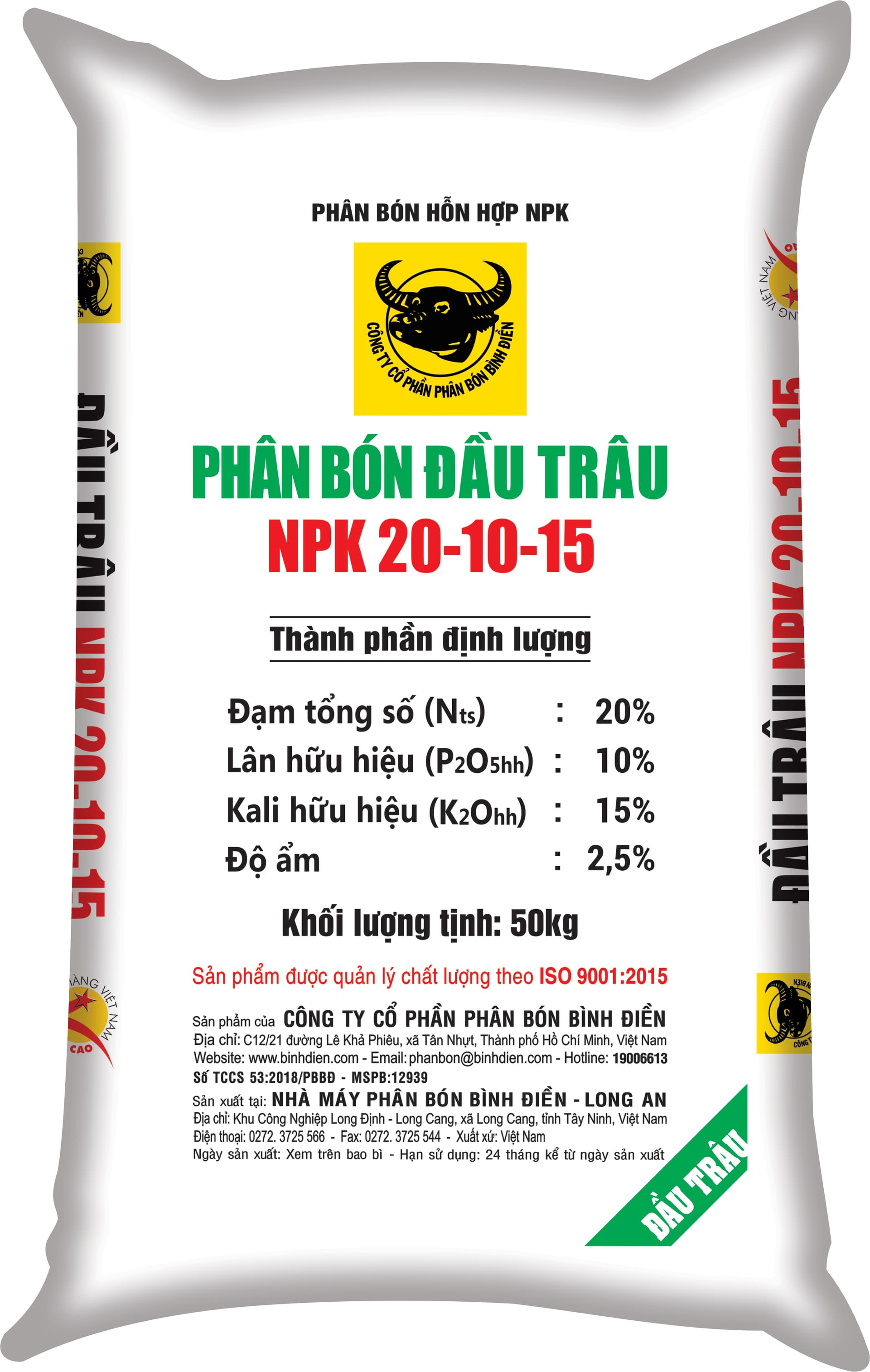 NPK ĐẦU TRÂU 20-10-15