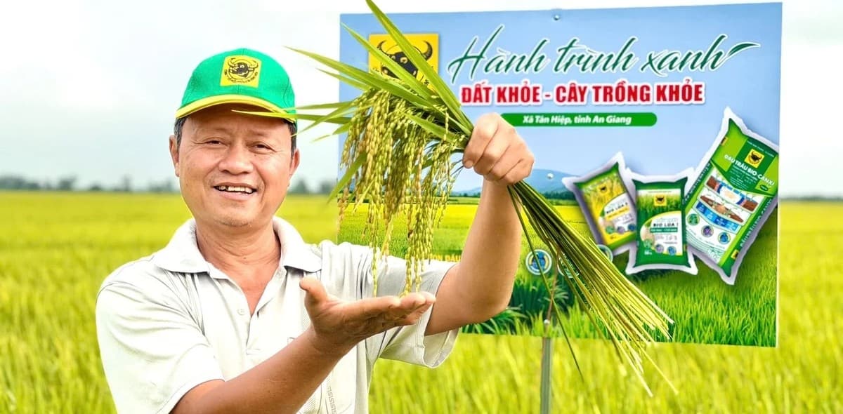 Nông dân hồ hởi với 'Hành trình xanh - đất khỏe, cây trồng khỏe'