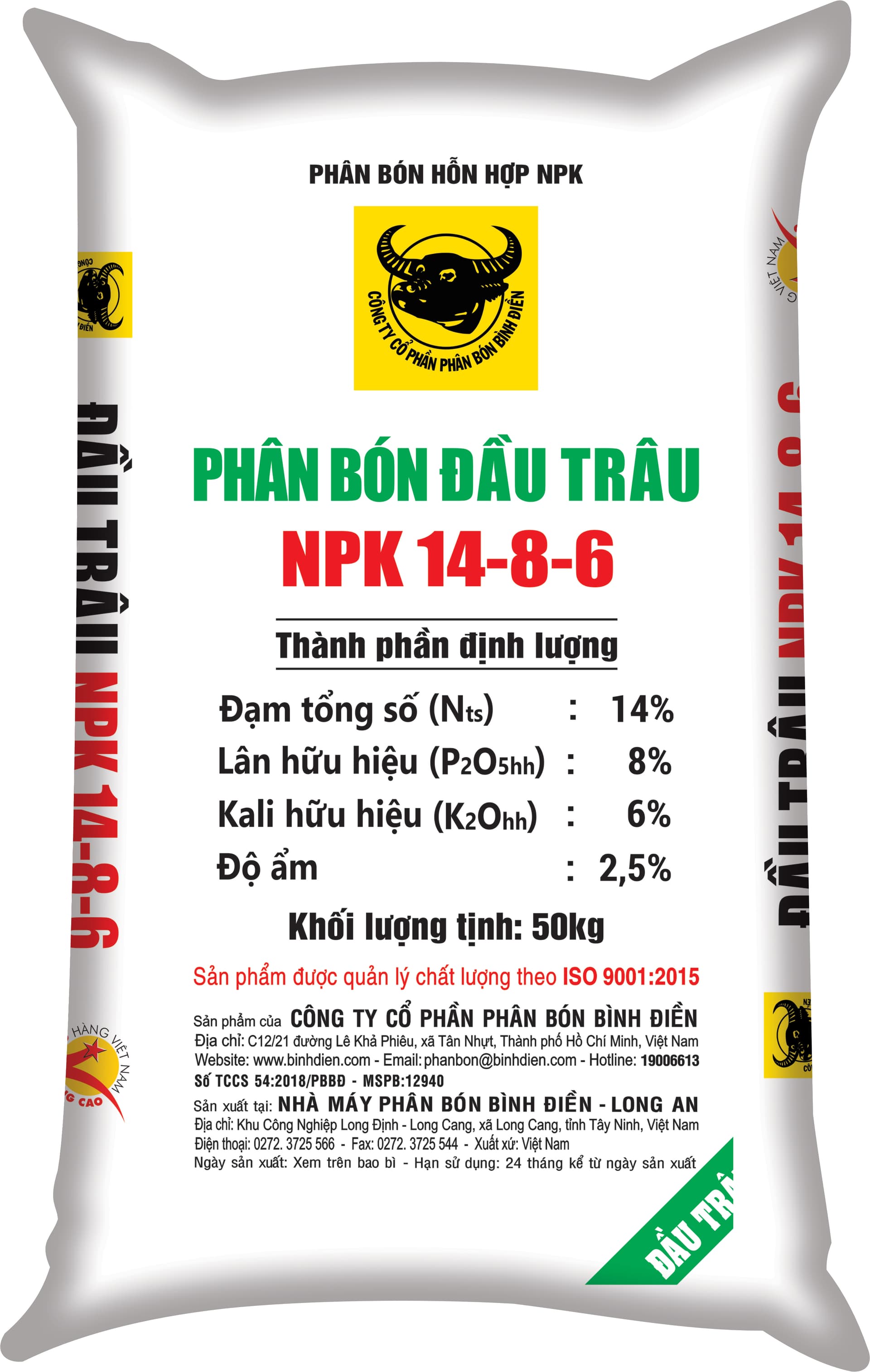 NPK ĐẦU TRÂU 14-8-6