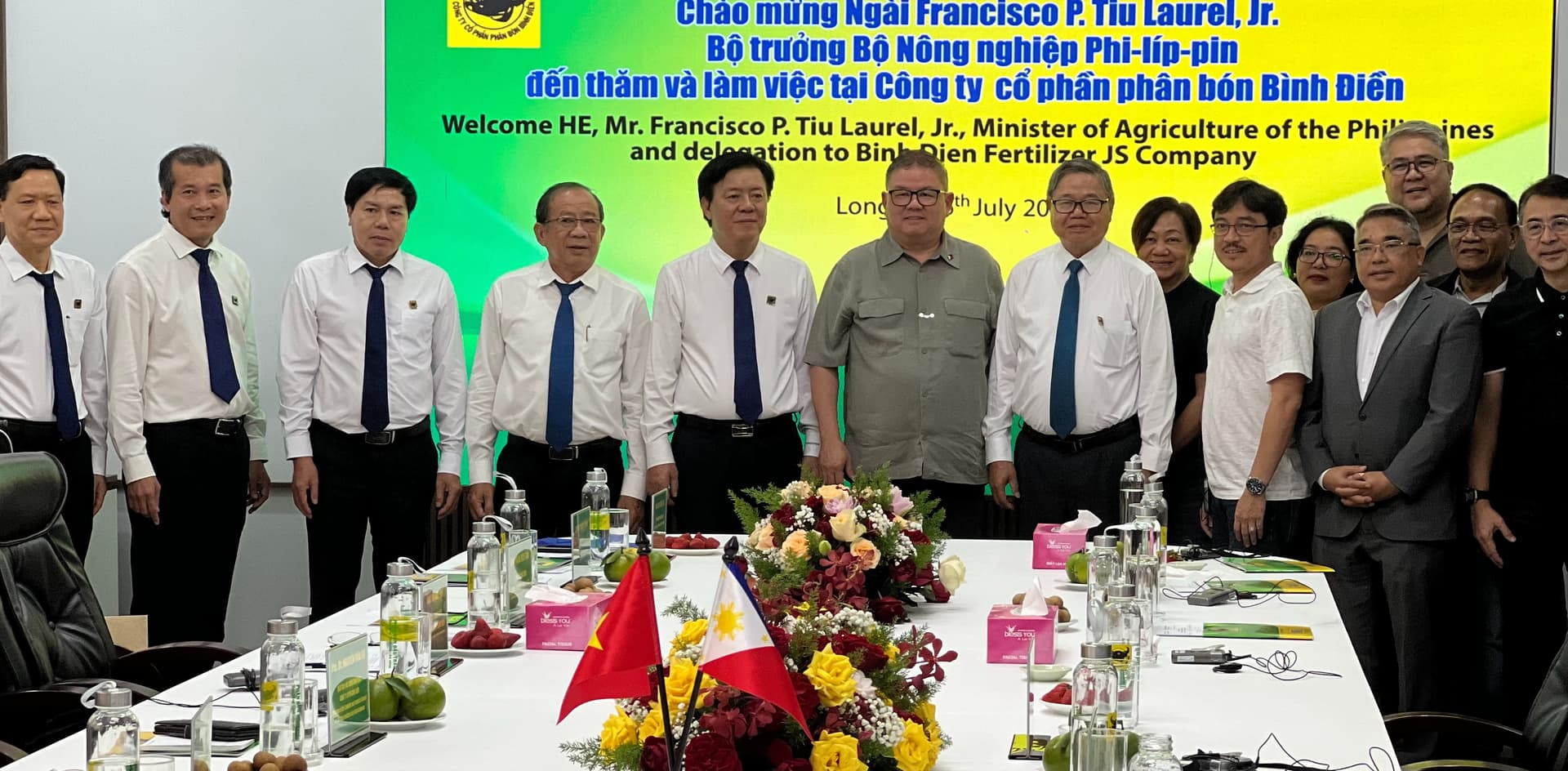 Bộ trưởng Nông nghiệp Philippines: Tạo điều kiện để phân bón Bình Điền sớm tham gia thị trường Philippines